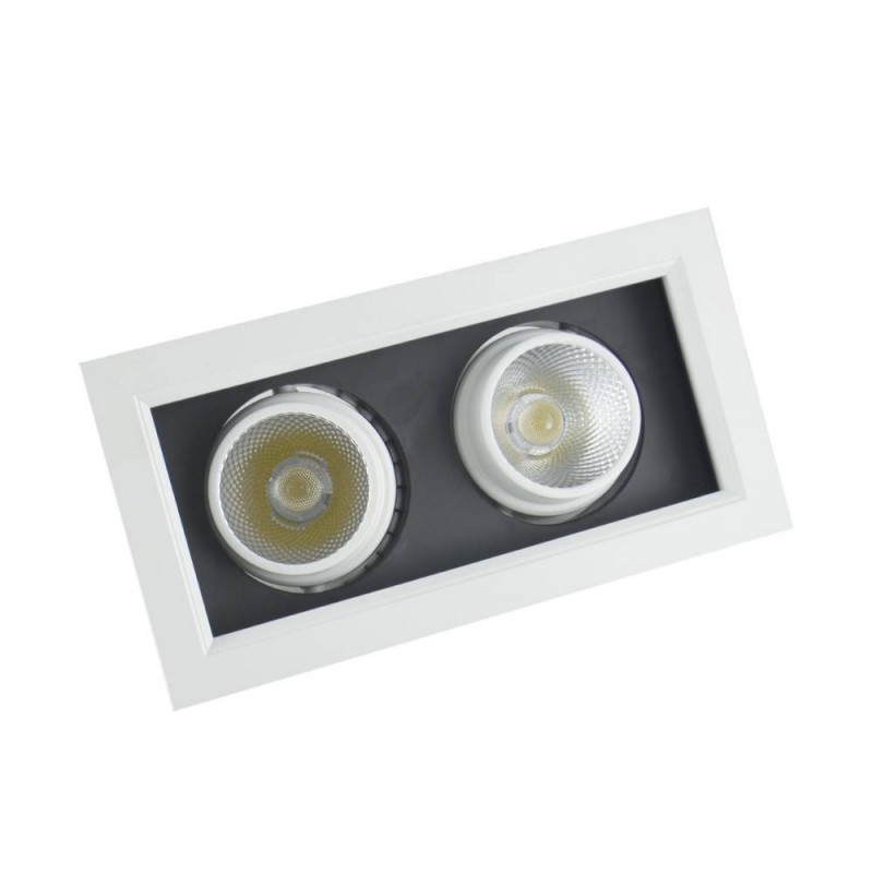 Spot cu LED orientabil incastrabil LED market 2COB X160-2 LED market Corpuri de iluminat incastrabile