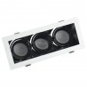 Spot incastrat orientabil, LED Market, SD72x3 pentru 3 becuri GU10 HUE LED market Corpuri de iluminat incastrabile