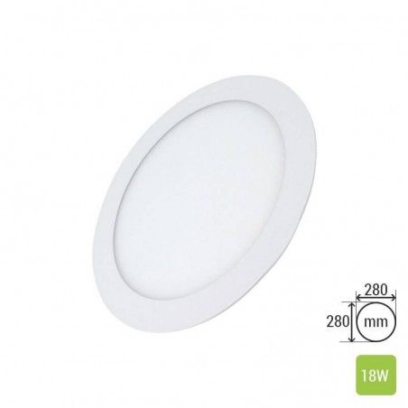 Spot ultraslim LED 18W, 1890lm - 50 000 ore, rotund, incastrabil, LED Market, LM-P0118-RR LED market LED Panou Spotlight inca...