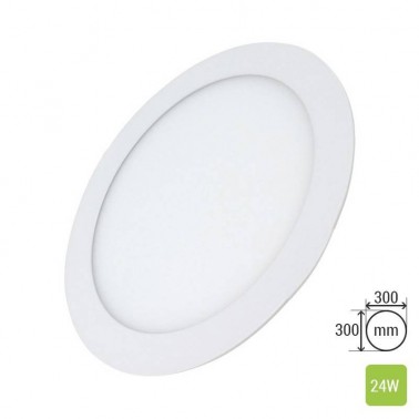 Spot ultraslim LED 24W, 2520lm - 50 000 ore, rotund, incastrabil, LED Market, LM-P0124-RR LED market LED Panou Spotlight inca...