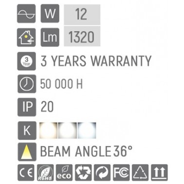 Spot LED 12W, 1368lm - 50 000H, directionabil pe sina trifazata, LED Market, D60-B, Corp Negru LED market Proiectoare montate...