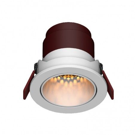 Spot rotund LED 7W, 798lm - 50 000 ore, incastrabil, filtru antiorbire, LED Market, S1683, Corp Alb+Negru LED market Corpuri ...