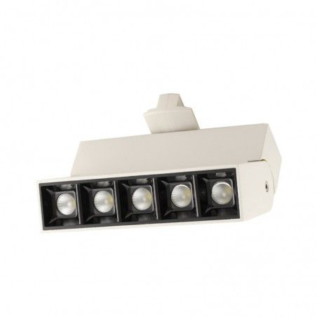 Spot LED 10W, 1140lm - 50 000 ore, directionabil pe sina monofazata, LED Market, LM35-5BK, Corp alb LED market Catalog