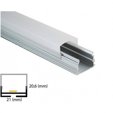 Profil de aluminiu pentru banda LED L-035 2m LED market Profil de aluminiu pentru banda LED