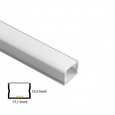 Profil Din Aluminiu Pentru Banda LED L006 2m LED market Profil de aluminiu pentru banda LED