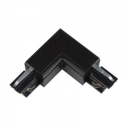 Track Line Conector 90° L Type 4wires BLACK H-04 LEFT LED market Accesorii pentru proiectoare montate pe sina