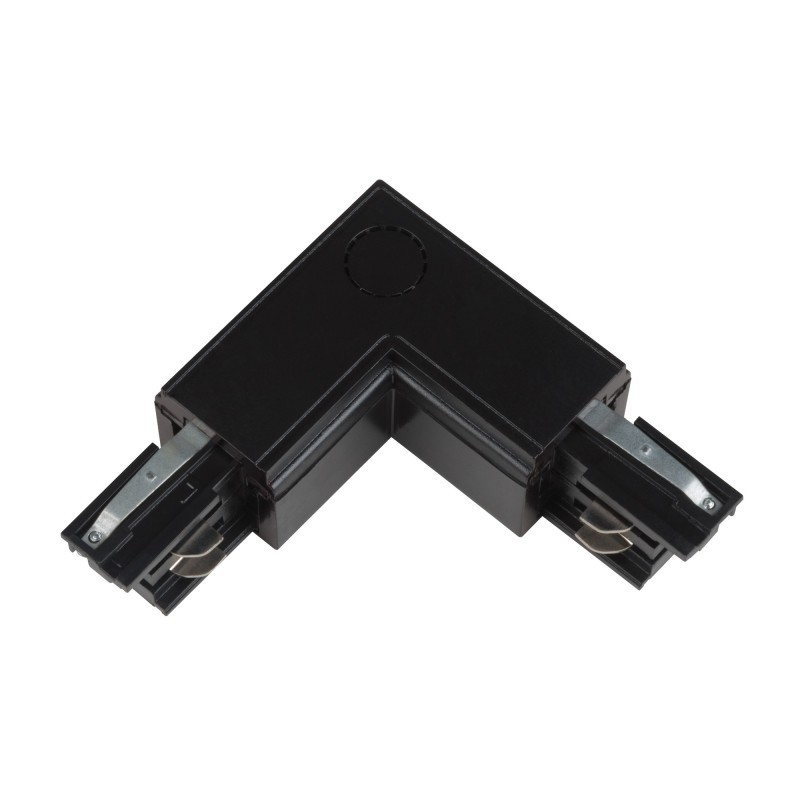 Track Line Conector 90° L Type 4wires BLACK H-04 RIGHT LED market Accesorii pentru proiectoare montate pe sina