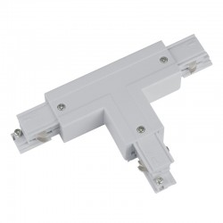 Track Line Conector 2x90° T Type 4wires WHITE H-04 RIGHT LED market Accesorii pentru proiectoare montate pe sina