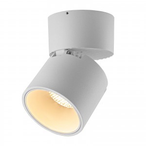 Spot LED 12W, 1368lm - 50 000 ore, cilindru orientabil aplicat, LED Market, LM-109, Corp Alb LED market Corpuri de iluminat a...