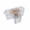 Conector 2x90° HEXframe compatibil doar cu tuburile T10 Hexagon by LED market  Hexagon